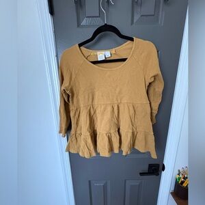 C&C California Women's Mustard Long Sleeve Top